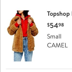 Top shop fleece jacket - S